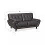 Lanz 65" Leather Loveseat