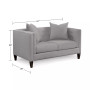 Braylei 61"  Fabric Track Arm Loveseat