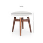 Serena 24" Laminate and Wood End Table