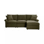 Wrenley 99" 3-Pc. Fabric Modular Chaise Sectional Sofa