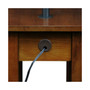 Mission Lamp Table, Medium Oak Finish