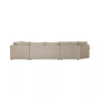 Wrenley 170" 3-Pc. Fabric Sectional Cuddler Chaise Sofa