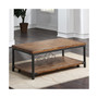 Lantana 48" Wood Finish Cocktail Table with Casters