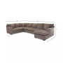 CLOSEOUT! Loranna 3-Pc. Fabric Sectional with Chaise