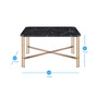 Daxton 31.5" Faux Marble Square Cocktail Table