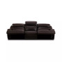 CLOSEOUT! Daventry 116" 3-Pc. Leather Sectional Sofa With 2 Power Recliners, Power Headrests And USB Power Outlet
