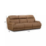 CLOSEOUT! Daventry 116" 3-Pc. Leather Sectional Sofa With 2 Power Recliners, Power Headrests And USB Power Outlet