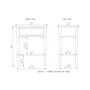 Shaker Cottage End Table, Charcoal Gray