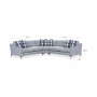 Laylanna 119" 3-Pc. Fabric Striped L-Shape Sectional