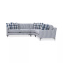 Laylanna 119" 3-Pc. Fabric Striped L-Shape Sectional