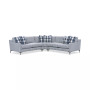 Laylanna 119" 3-Pc. Fabric Striped L-Shape Sectional