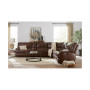 Binardo 123" 5 Pc Zero Gravity Leather Sectional with 3 Power Recliners