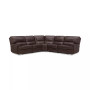 Binardo 123" 5 Pc Zero Gravity Leather Sectional with 3 Power Recliners