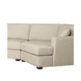 Elizabeth 3 Piece Stain-Resistant Fabric Cuddler Sectional