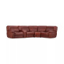 Thaniel 5-Pc. Leather Sectional with 2 Power Recliners and 1 USB Console