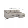 CLOSEOUT! Loranna 2-Pc. Fabric Sectional with Chaise