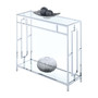 Town Square Chrome Hall Table