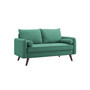 Carmel Modern Style Loveseat With Fabric Upholstery