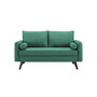 Carmel Modern Style Loveseat With Fabric Upholstery