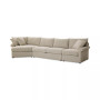 Wrenley 166" 3-Pc. Fabric Cuddler Chaise Sectional Sofa