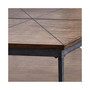 Ultimo 24" Hexagonal Wood and Iron End Table