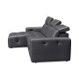 CLOSEOUT! Haigan 3-Pc. Leather Chaise Sectional Sofa with 1 Power Recliner