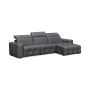 CLOSEOUT! Haigan 3-Pc. Leather Chaise Sectional Sofa with 1 Power Recliner