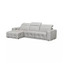 CLOSEOUT! Haigan 3-Pc. Leather Chaise Sectional Sofa with 1 Power Recliner