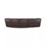 Dextan Leather 5-Pc. Sectional with 2 Power Recliners and 1 USB Console