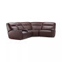 Dextan Leather 5-Pc. Sectional with 2 Power Recliners and 1 USB Console