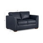 Cheriel 62" Leather Loveseat