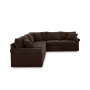 CLOSEOUT! Wedport 5-Pc. Fabric "L" Shape Modular Sectional with Sleeper