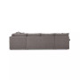 CLOSEOUT! Wedport 5-Pc. Fabric "L" Shape Modular Sectional with Sleeper