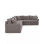 CLOSEOUT! Wedport 5-Pc. Fabric "L" Shape Modular Sectional with Sleeper