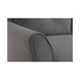 Harvard 3 Seat Sectional Sofa Upholstered Microfiber Fabric Curved Arms