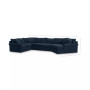 CLOSEOUT! Wedport 3-Pc. Fabric  Sectional with Sleeper and Cuddler Chaise