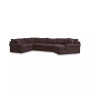 CLOSEOUT! Wedport 3-Pc. Fabric  Sectional with Sleeper and Cuddler Chaise