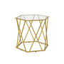Lilly Octagonal Glass Top Accent Table