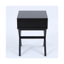 X-Leg Accent End Table With Storage