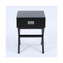 X-Leg Accent End Table With Storage