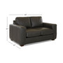 CLOSEOUT! Dester 64" Leather Loveseat