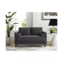 Lillith Modern Loveseat With Upholstered Fabric and Wooden Frame