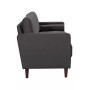 Lillith Modern Loveseat With Upholstered Fabric and Wooden Frame