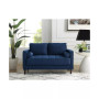 Lillith Modern Loveseat With Upholstered Fabric and Wooden Frame