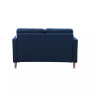 Lillith Modern Loveseat With Upholstered Fabric and Wooden Frame