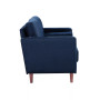 Lillith Modern Loveseat With Upholstered Fabric and Wooden Frame