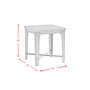 Cera Square End Table with USB