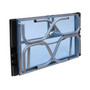Folding Craft Station Silver / Blue Glass