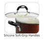 Style Ceramica Metallic Copper 6 Qt Covered Stock Pot