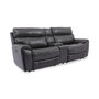 CLOSEOUT! Hutchenson 3-Pc. Leather Sectional with 2 Power Recliners, Power Headrests, and Console